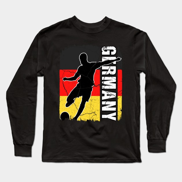 German Soccer Team Germany Flag Jersey Football Fans Long Sleeve T-Shirt by snnt